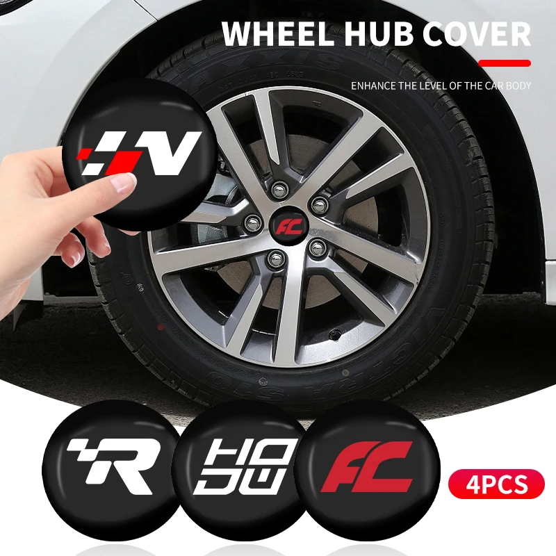 Car Wheel Center Hub Caps Rim Cover Emblem Sticker Per Volkswagen Vw Bora Golf3 4 Passat 3Bg Polo Sb6 Seat Ibiza Leon Skoda Ford