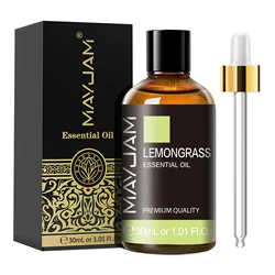 Aromatherapy Essential Oil Blend - Lavender, Vanilla, Jasmine, Eucalyptus, and Peppermint (30ml) - 30ml (Lemongrass)