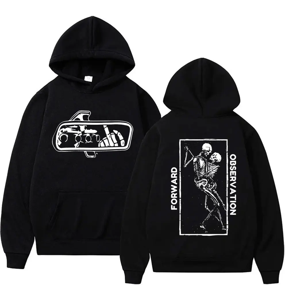 

Funny Forward Observations Group Skull Graphic Hoodie Men Women Fashion Oversized Fleece Cotton Hoodies Male Vintage Pullover