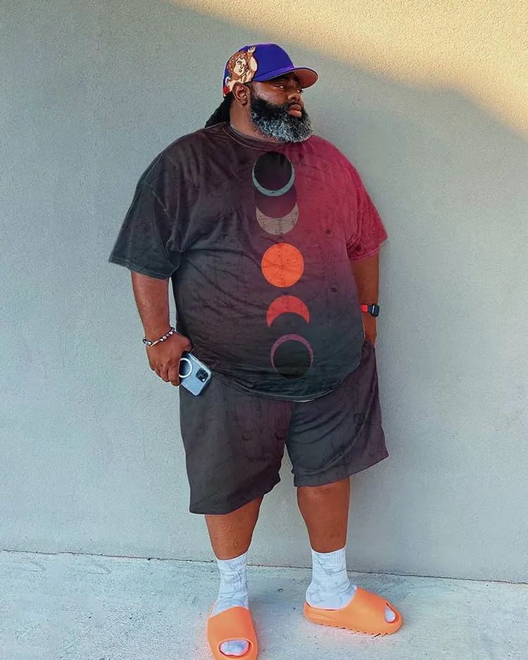 

Fashionable Short Sleeve Shorts Sets for Plus Size Men Trendy and Comfortable Styles for the Confident Man Fat Plus Size