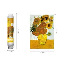 150pcs Jigsaw Puzzle Test Tube Van Gogh Sunflower Japan The Great Wave Off Kanagawa Famous Oil Paintings Puzzle Christmas Gift 5