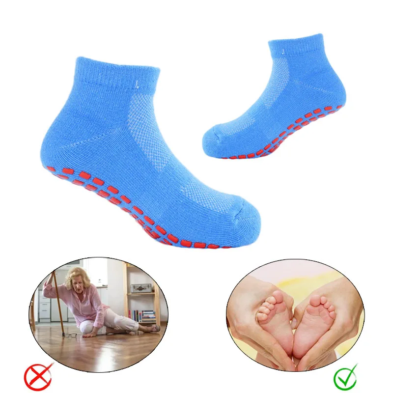 

VIVISOX Non Slip Trampoline Cotton Socks Kids Floor Slipper Sock with Grippers for Toddler Children Teenagers Grip Socks
