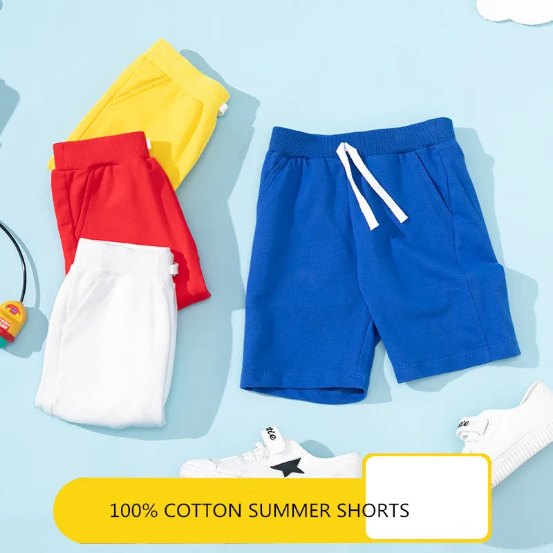 

Summer 2-10Y Children Shorts Cotton Shorts for Boys Girls Candy Color Shorts Toddler Panties Kids Beach Short Sports Pants Baby