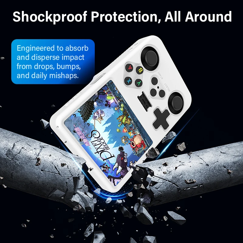 Enhanced Gaming Console Accessories: Portable Storage Bag with Silicone Protective Case and Screen Shield Kit