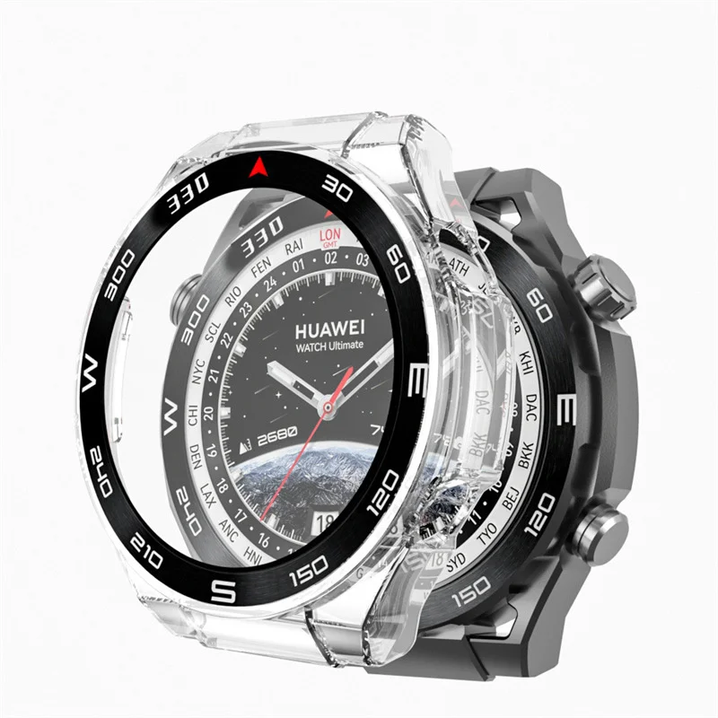 Uhgbsd Toughened Film For Huawei Watch Ultimate Strap Protective Case Sleeve Tempered Film Integrated