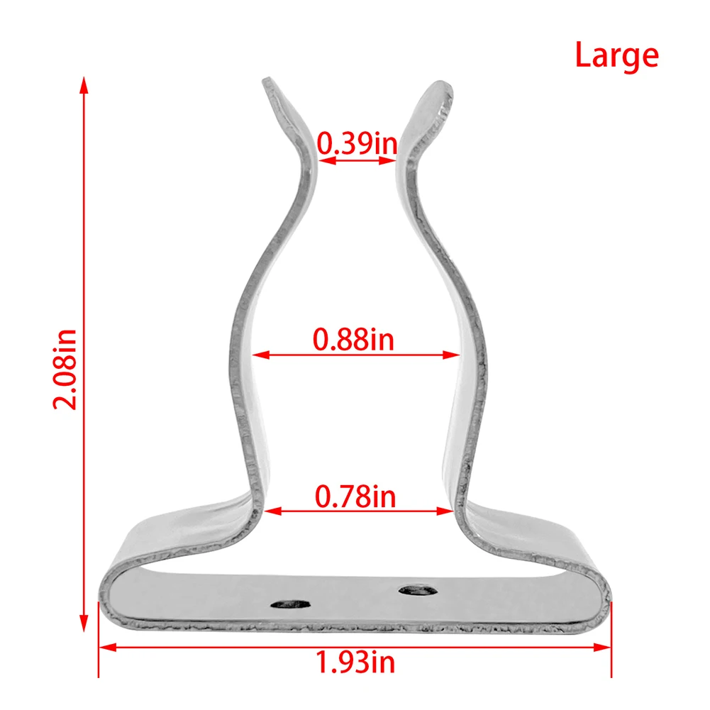 

Tube Holder Boat Hook Support Bracket Clip Elegant Appearance Superior Corrosion Resistance Excellent Corrosion Resistance