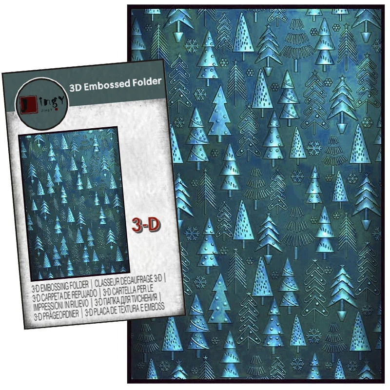 Carpeta Relieve 3D Briartw - Para Tarjetas Y Scrapbooking, Plástico Transparente 16x11.5 Cm