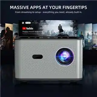 Xnano X3Pro 스마트 프로젝터 기본 720P 안드로이드 11 190ANS 4K 디코드 이중 와이파이 BT5.0 휴대용 홈 시네마