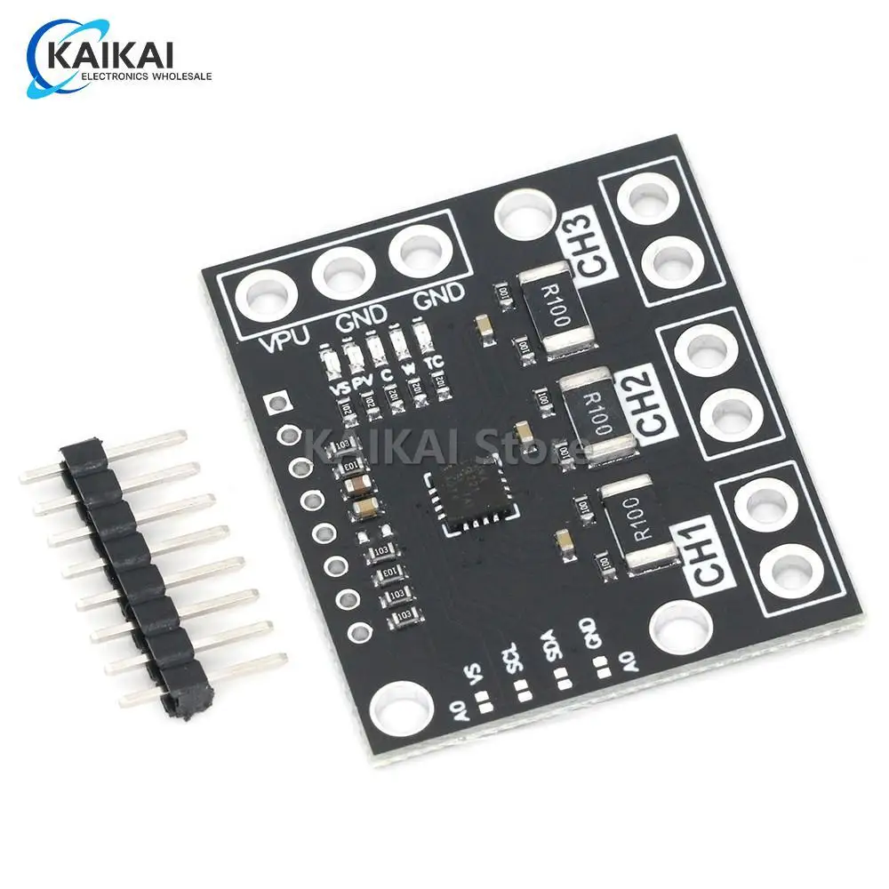 Трехканальный модуль INA3221, высокостороннее измерение, шунт и монитор напряжения шины с интерфейсом совместимым с I 2C и SMBUS