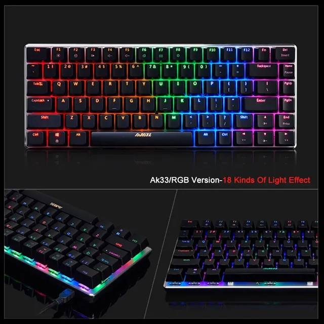 Clavier Gaming Compact Ajazz AK33 – Mécanique Sans Fil, 82 Touches, Windows/PC 4