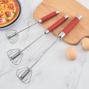 Stainless Steel Manual Rotating Mixer Half Automatic Egg Beater Baking Tool Cream Whisk Home Use Egg Tools from China