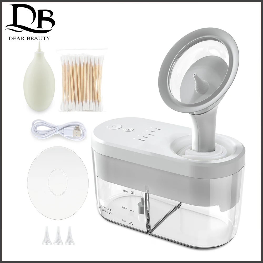 

Electric Ear Irrigation Cleaner4 Modes 1 Button Waterproof Remove Wax IPF5 Auto Off Sewage Collection Adjustable Children Adult