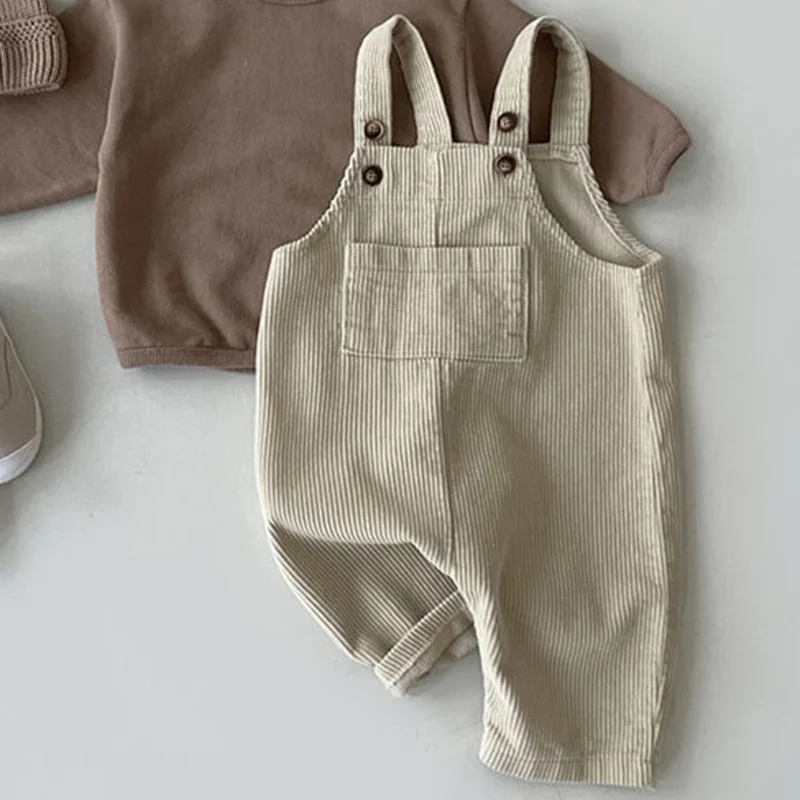 New Baby Girls Boys Overalls Corduroy Autumn Infant Baby Solid Color Corduroy Jumpsuit Outfits Toddler Trousers baby trousers,corduroy romper