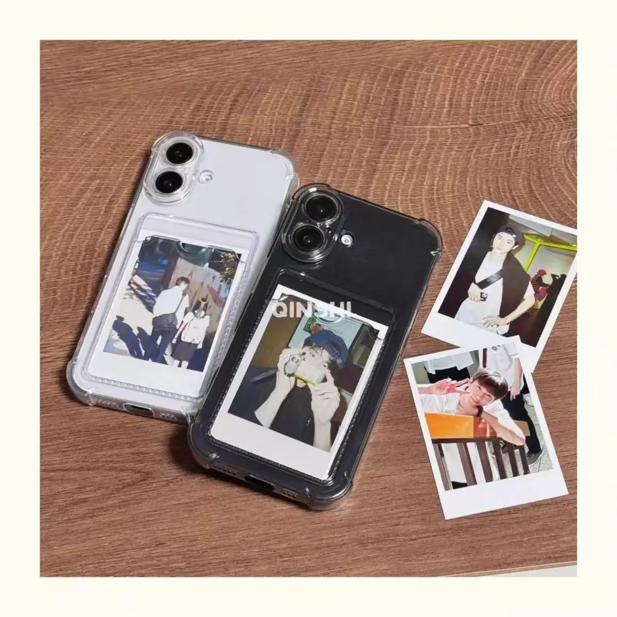 รูปสินค้า เคสใสใส่การ์ด รองรับ iPhone หลายรุ่น