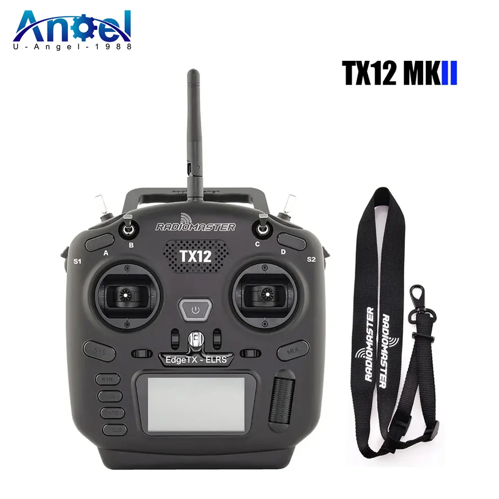 

RadioMaster TX12 MKII 16CH EDGETX Multi-Module Compatible Digital Radio Transmitter With TBS CROSSFIRE MICRO TX V2