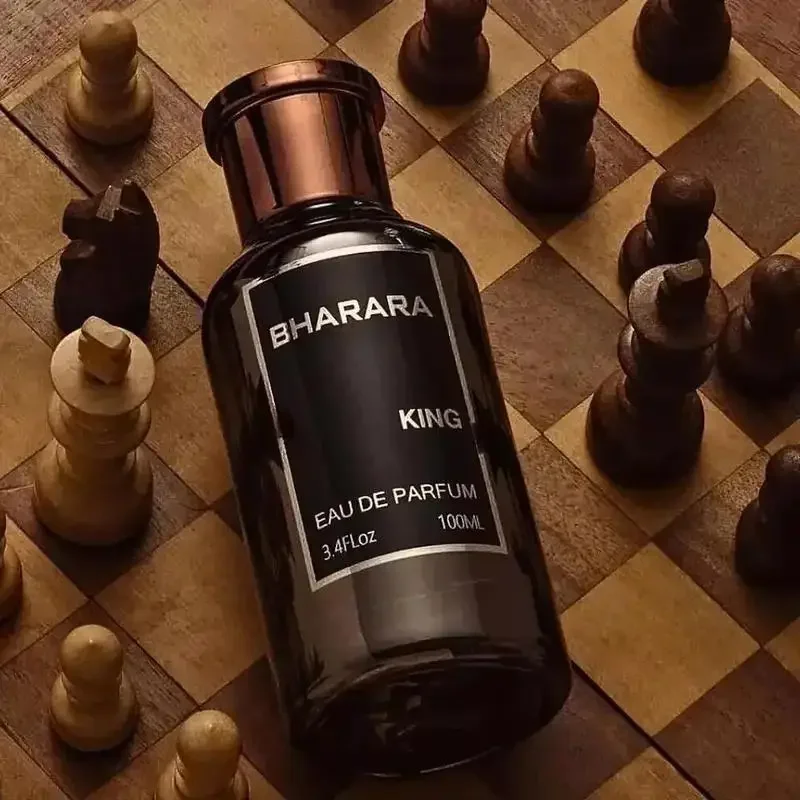 Eau de parfum pour homme Bharara King 100 ml (3,4 oz) - Parfum rafraîchissant aux agrumes et au musc - Longue tenue - Sans formaldéhyde_voghion.com