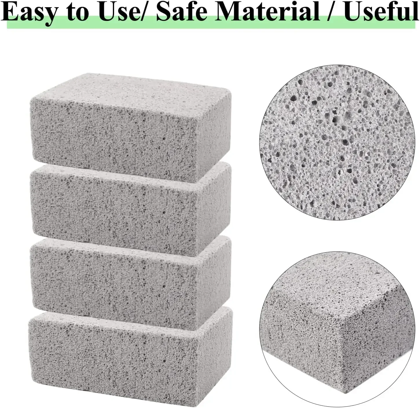 1-20PCS BBQ Grill Cleaning Bricks BBQ Heat Resistant Cleaning Pumice Brush Powerful Stain Remover Tools Tools