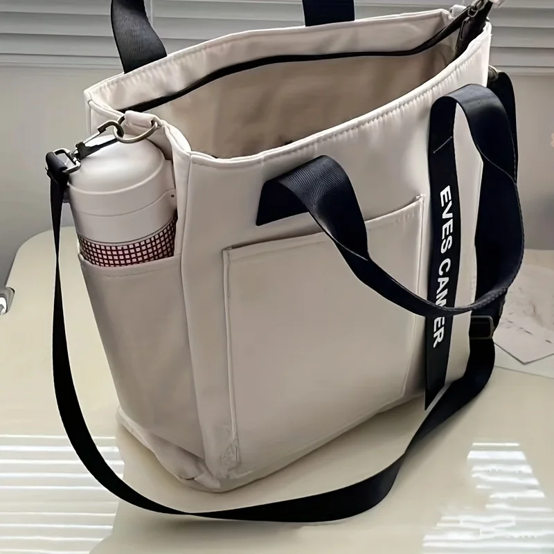 EVE's CAMER Multi-Pocket Handbag with Adjustable Shoulder Strap Zippered Closure, Perfect for School, Work, Travel, or Daily Use