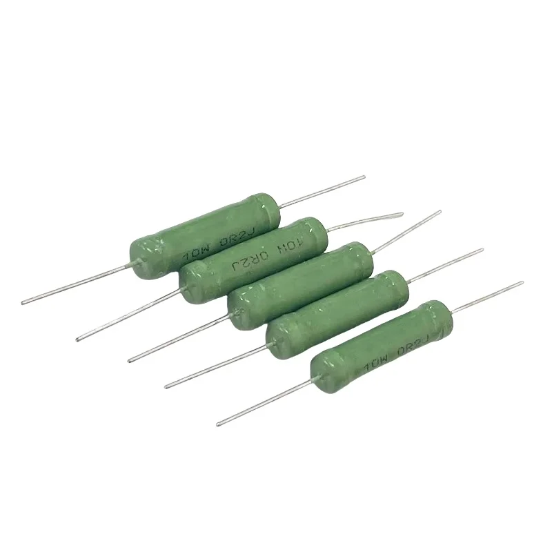 Wire wound resistor 10W 5% 2R 5R 10R 20R 22R 24R 30R 50R 82R 100R 390R 470 ohms 1K 10K frequency division 5PCS