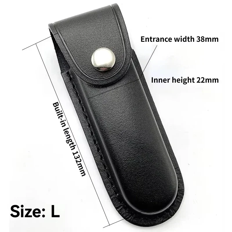 1PC Fold Knife Cover Tool Flashlight Belt Loop Case Holder Leather or Cloth Sheath Pocket Hunt Camp Outdoor Hiking Equipment