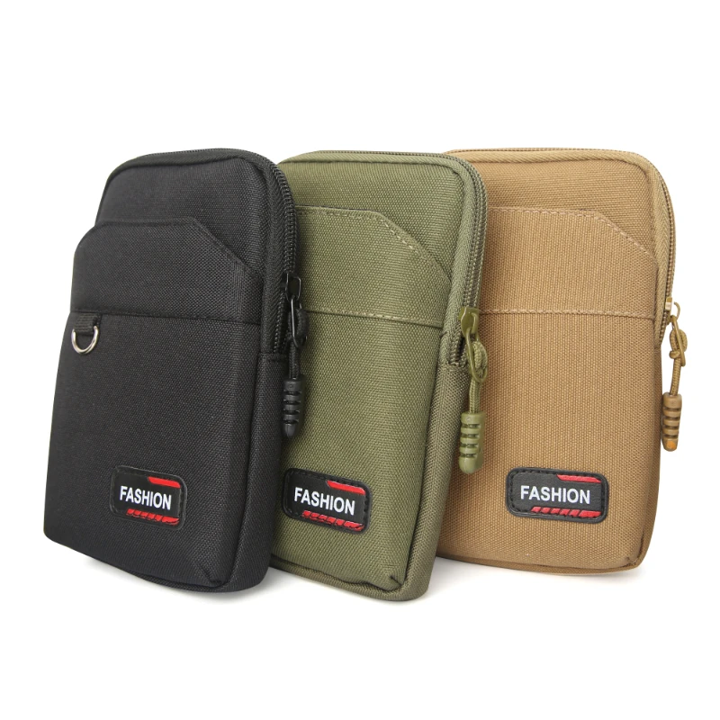 Dual-Layer Nylon Outdoor Waist Pack – Versatile Phone Pouch & Belt Bag