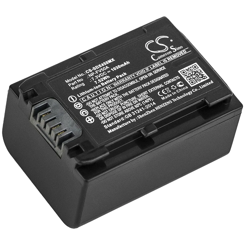 Batteria Della Fotocamera Per Fdr-Ax53 Fdr-Axp33 Fdr-Ax33 Hdr-Pj620