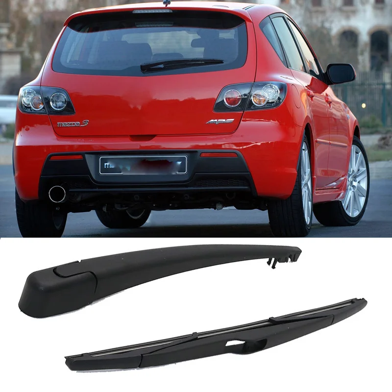 14" Car Rear Wiper Blades Back Windscreen Wiper Arm For Mazda 3 BK