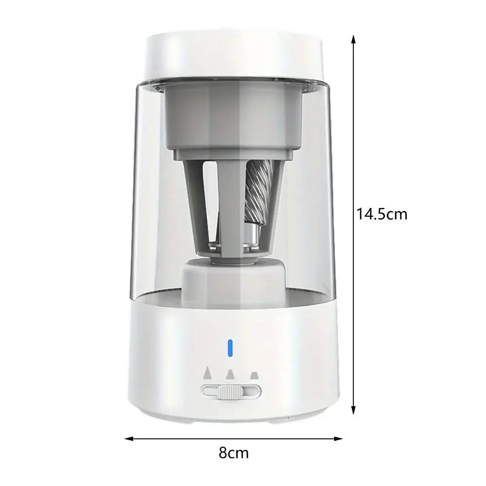 충전식 전기 연필 샤프너, 빠른 샤프닝, 휴대용 귀여운 자동 샤프너, 내구성 자동 정지, 6mm-8mm 나무 연필