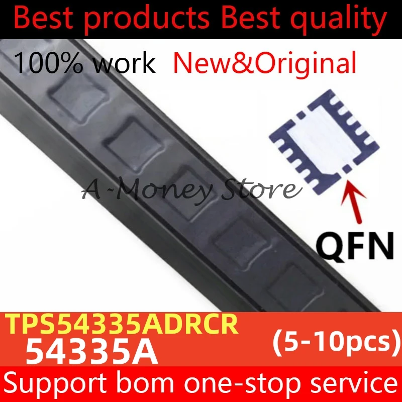 

(5-10pcs)54335A TPS54335A TPS54335ADRCR QFN-10