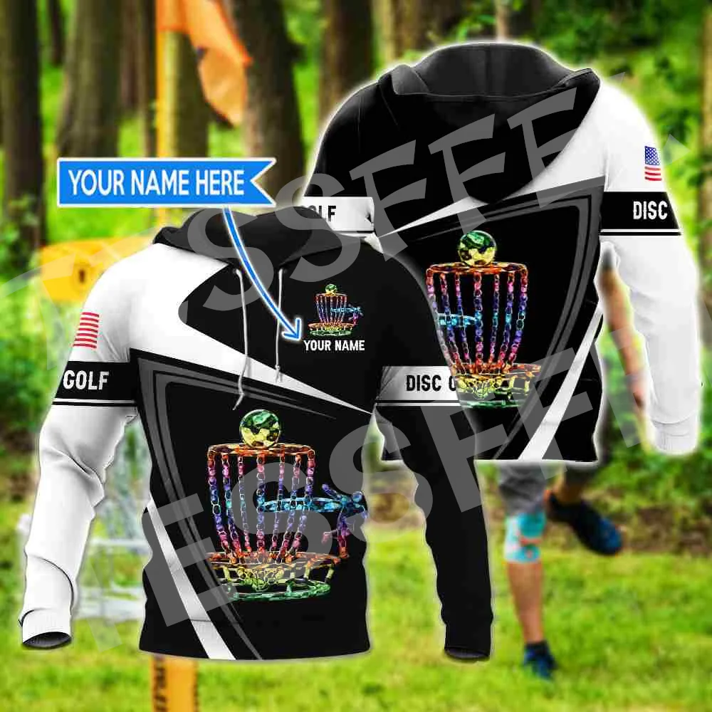 

NewFashion Custom Name Sports Disc Golf Player Tattoo Vintage Pullover 3DPrint Streetwear Harajuku Casual Funny Jacket Hoodies N