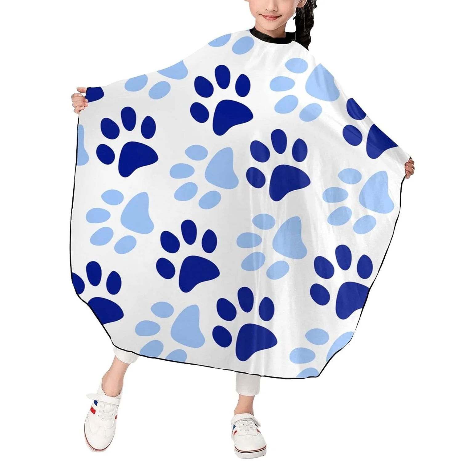 Kids Barber Cape Professional Salon Cape Hair cutting Cover for Child Styling Apron with Adjustable Closure