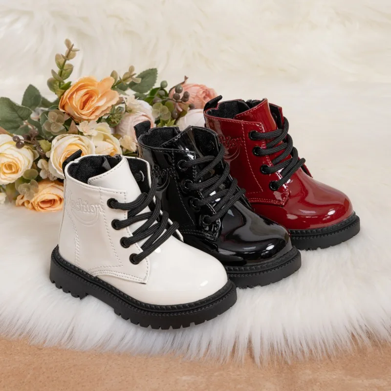 Girls Platform Ankle Boots for School and Casual Wear
