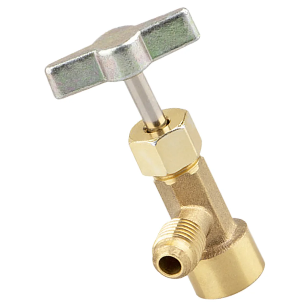 

R134A Can Tap Tank Adapter Refrigerant Dispenser Port Screw Safety Check Valve Bottle Opener
