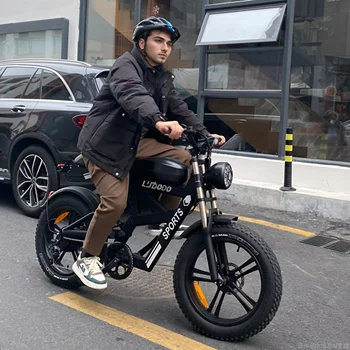 [750W Snow-Proof E-Bike] 48V17.5AH Fat Tire Electric Bicycle for Adults,Shimano 7-Speed 330LBS Load,75Miles 35MPH,Turn Signals 6