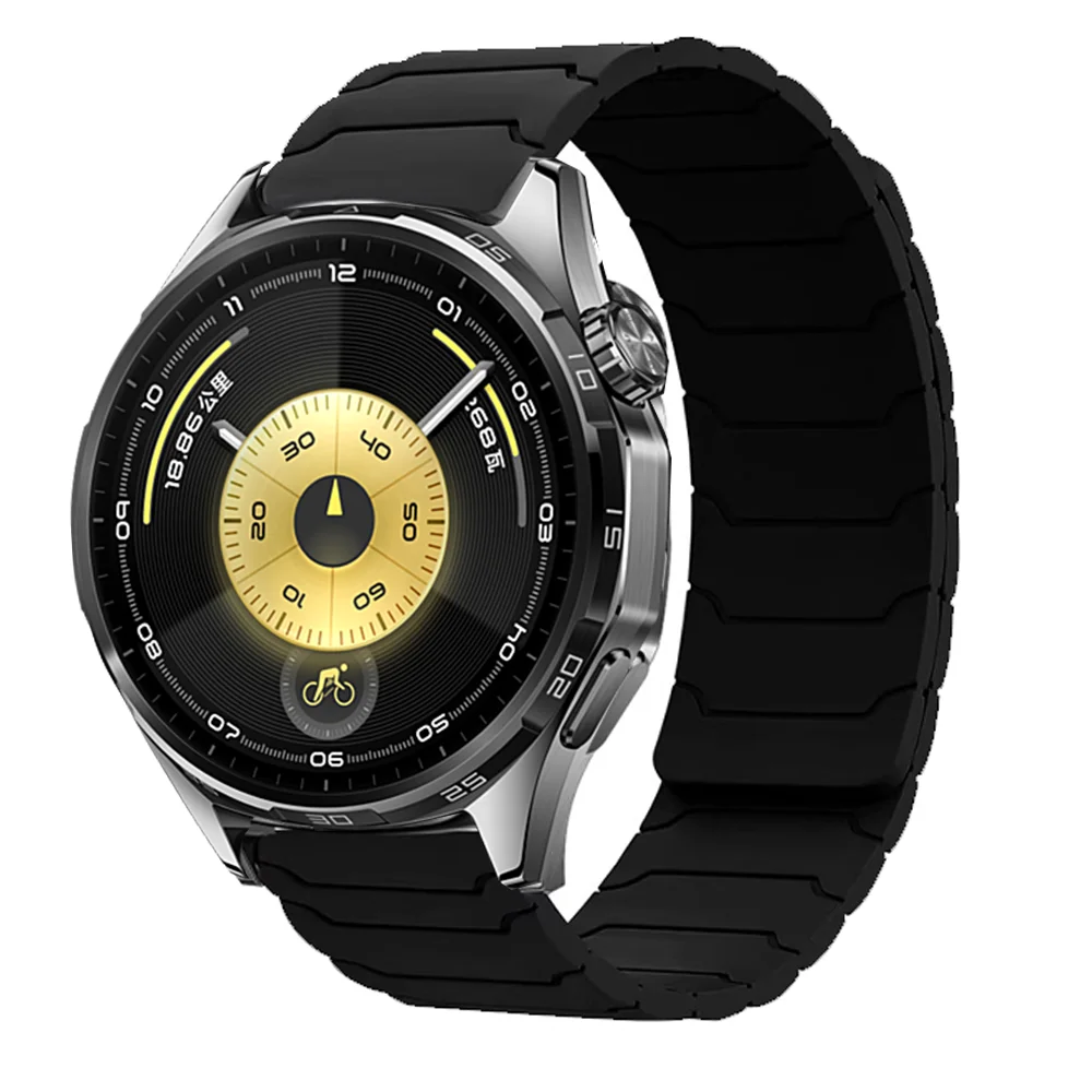 Magnetic Silicone Loop Watch Band - 22mm Accessories Bracelet Strap