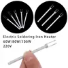 1/2pcs Short/Long Wire 220V Electric Tools Soldering Iron Heater 908 908S Solder Internal Heating Element 1