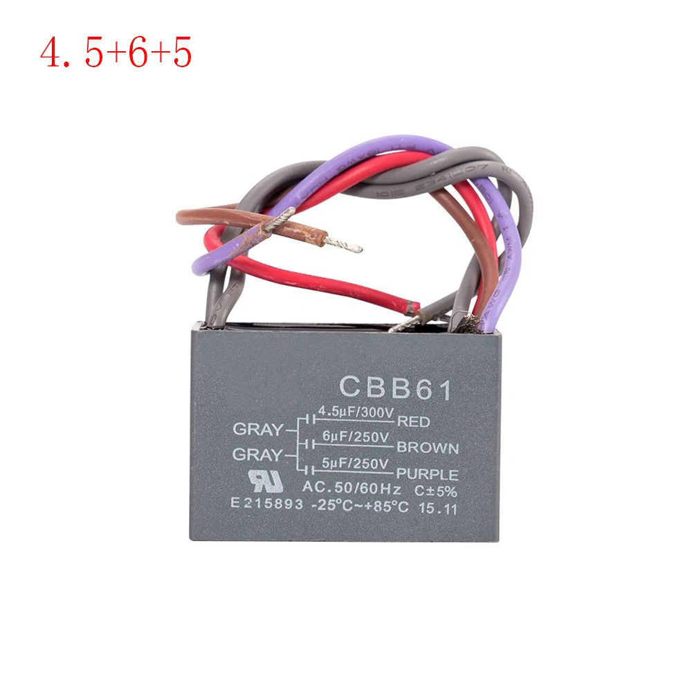 CBB61 Ceiling Fan Capacitor 5 Wire 5 Speed Starting Capacitor Ceiling Fan Capacitor