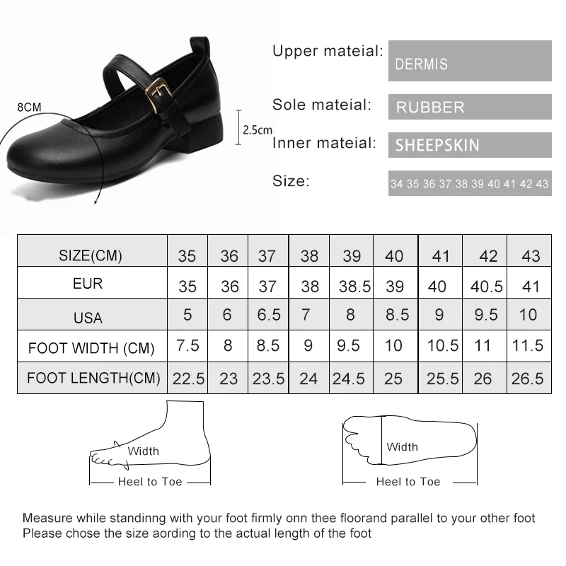 DIMANYU Ladies Mary Jane Shoes Non-slip 2024 new Genuine Leather Girls Shoes Fashion Dress Shoes For Women