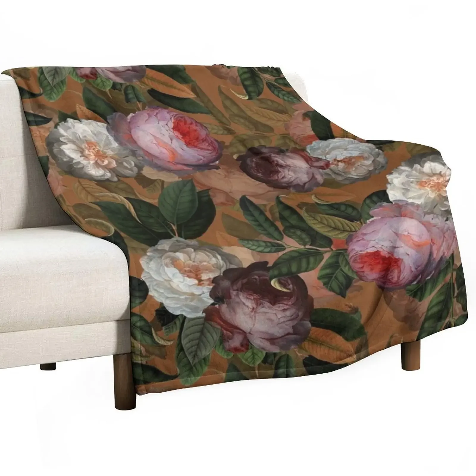 

Copper Jan Davidsz. de Heem Vintage Roses Flowers Botanical Garden Throw Blanket Bed Fashionable Beautifuls Blankets
