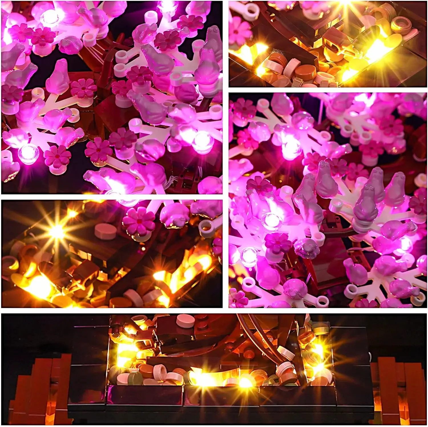 Hprosper 5V LED 조명 10281 Creator Expert 분재 나무 장식 램프(배터리 상자 포함)(레고 빌딩 블록은 포함되지 않음)