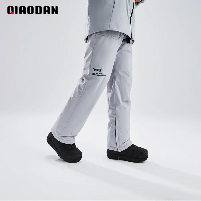 QIAODAN-스노우보드 팬츠 XYK43215408R 남성용, 야외, 고품질, 방수, 바람막이, 따뜻한 스키 팬츠, 2023