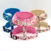 Cute Printed Dog Harness Leash Set Soft Mesh Pet Puppy Cat Harness Adjustable Walking Lead For Small Medium Dogs Cats Chihuahua 3