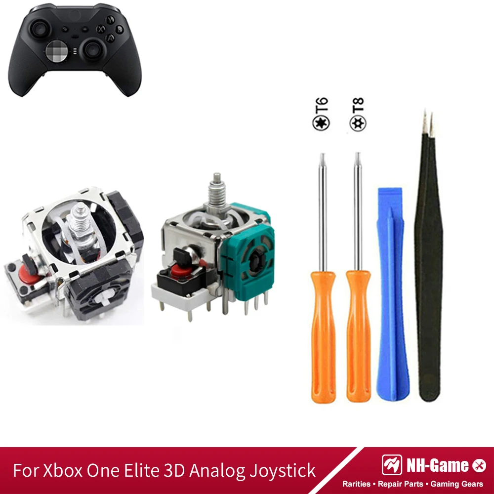 1/2 buah dengan alat stik Analog 3D untuk Xbox One Elite Series