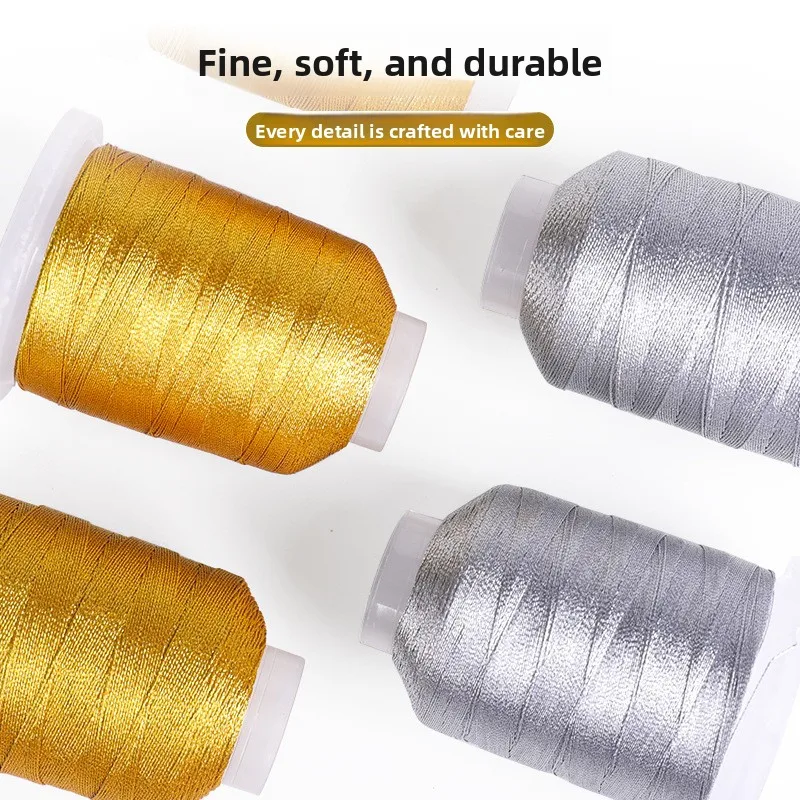 Gold and Silver Thread Braid DIY Beading Tassel Bracelet Material