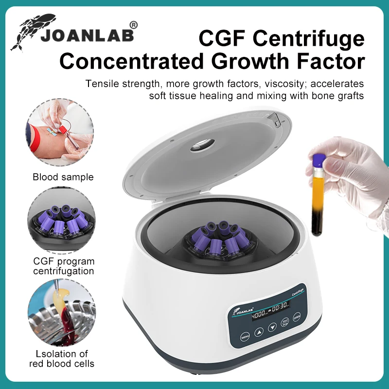 JOANLAB Prp Plasma Centrifuge Laboratory Cgf Centrifuge Machine 5/10ml Blood Collection Tube 15ml Tube 1717xg 4000rpm