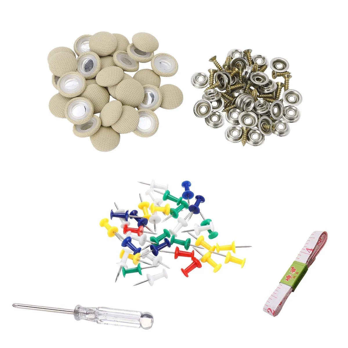 

60Pcs Diy Roof Lining Repair Kit Fix Sagging Headliner Pin Buckle Screw No Glue for Truck/Car Screw Ceiling Repair