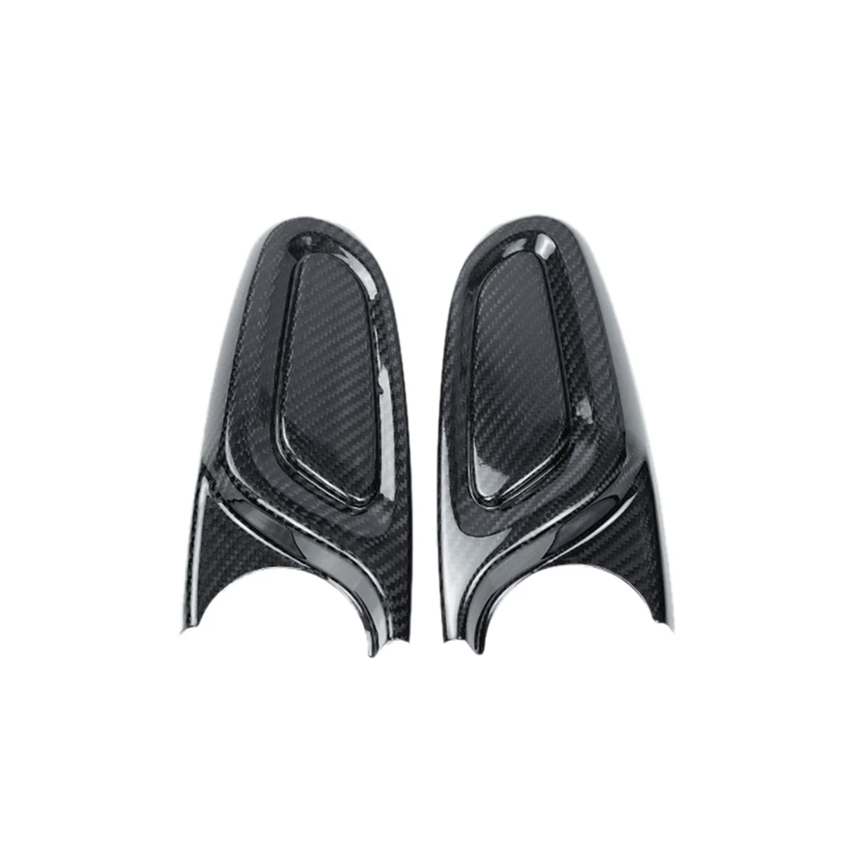 Real Carbon Fiber Car Armrest Box Side Decoration Cover for MINI Cooper