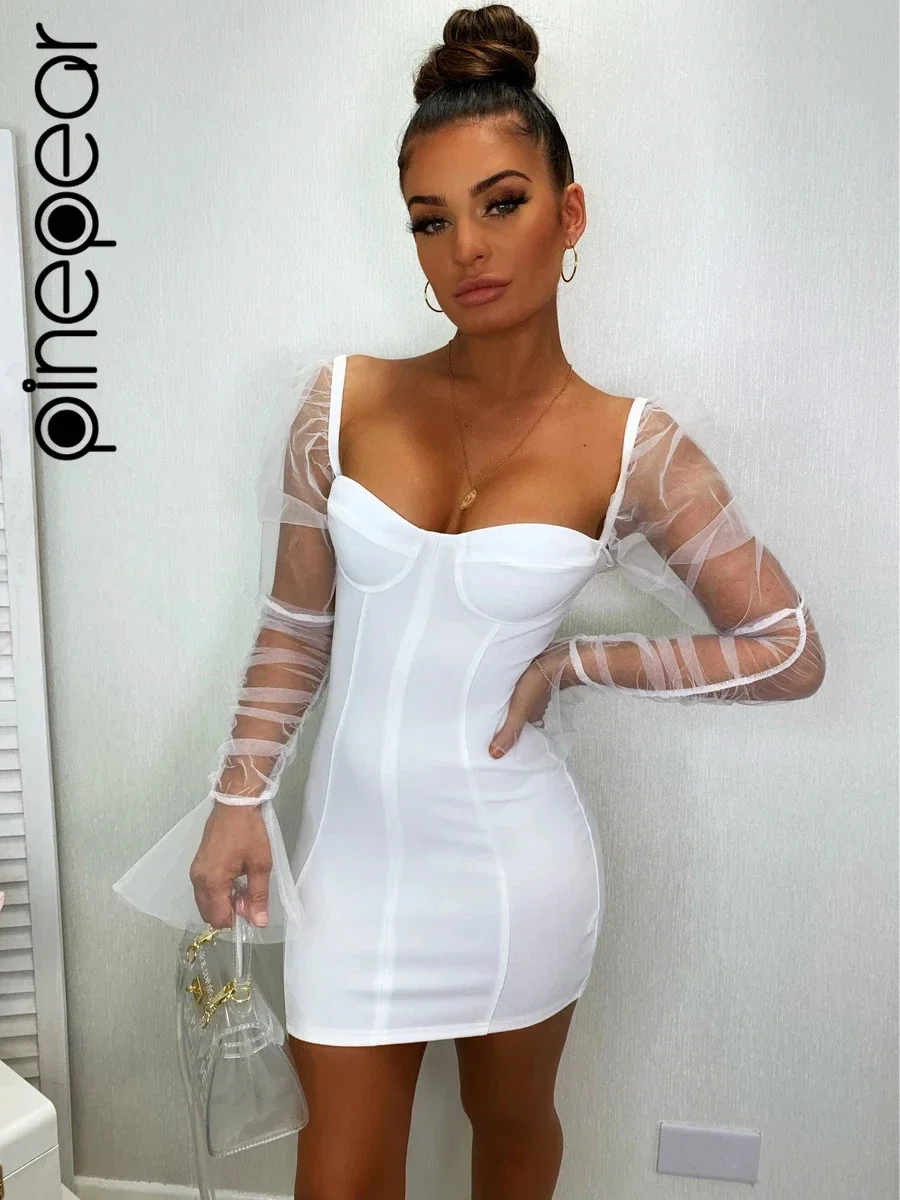ワンピース perverze see-through mini dress Amazon.com: YCHUNHUI Women Sexy Feather Rhinestone Mini