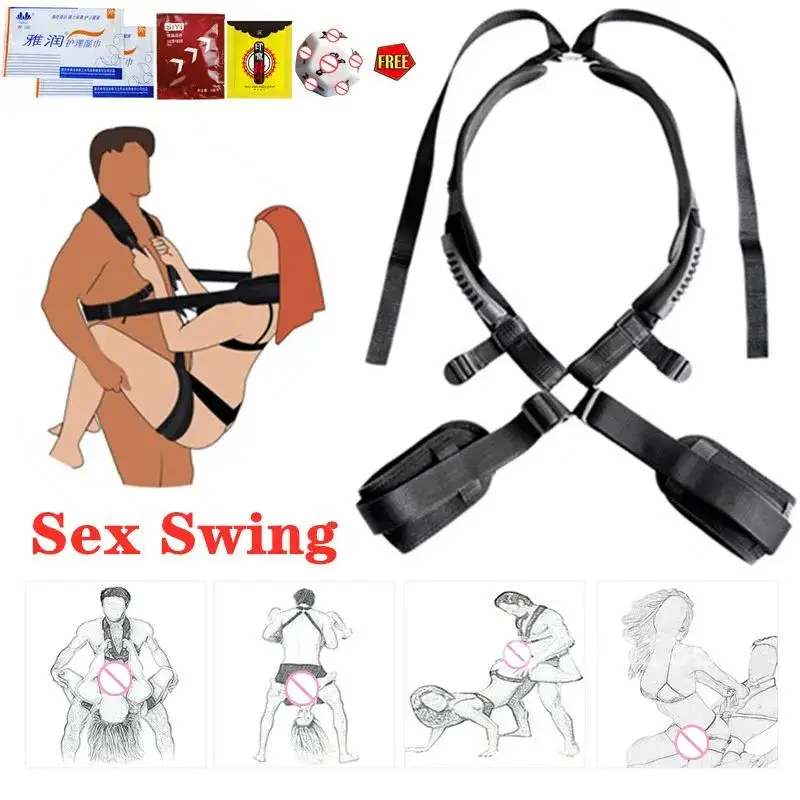 Legs Sex Swing Bondage Set BDSM Thigh Restraint Sling Double Slave For Women Adult Toy Couples Sex Products Binding Fetish
