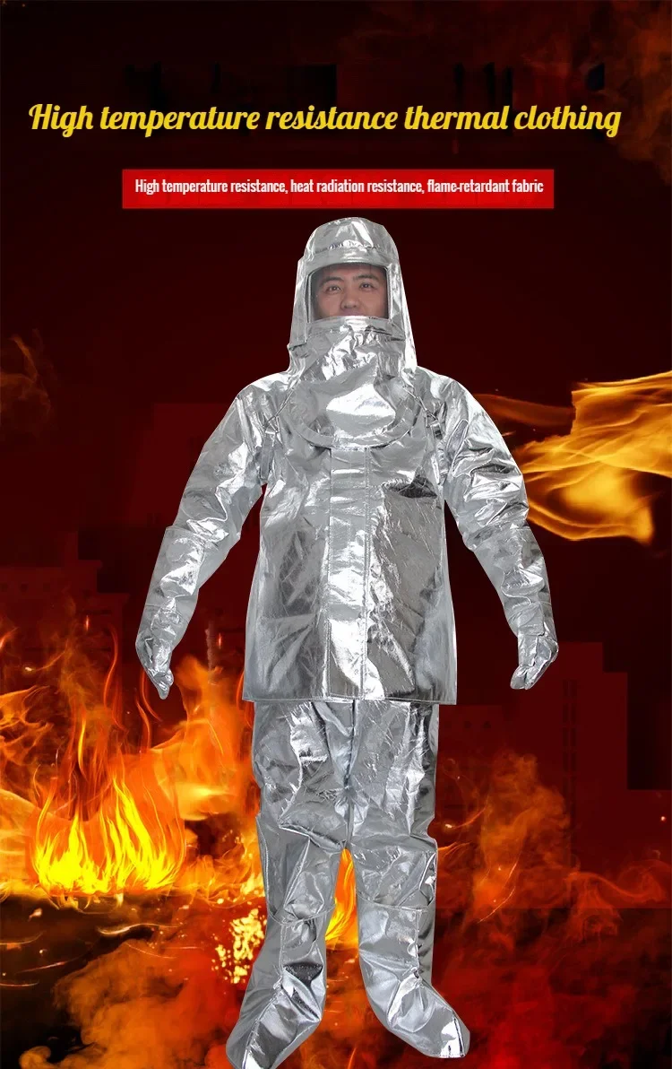 500 Degree Thermal Insulation Clothing High Temperature Resistant Clothing Fire Resistant Fire Uniform
